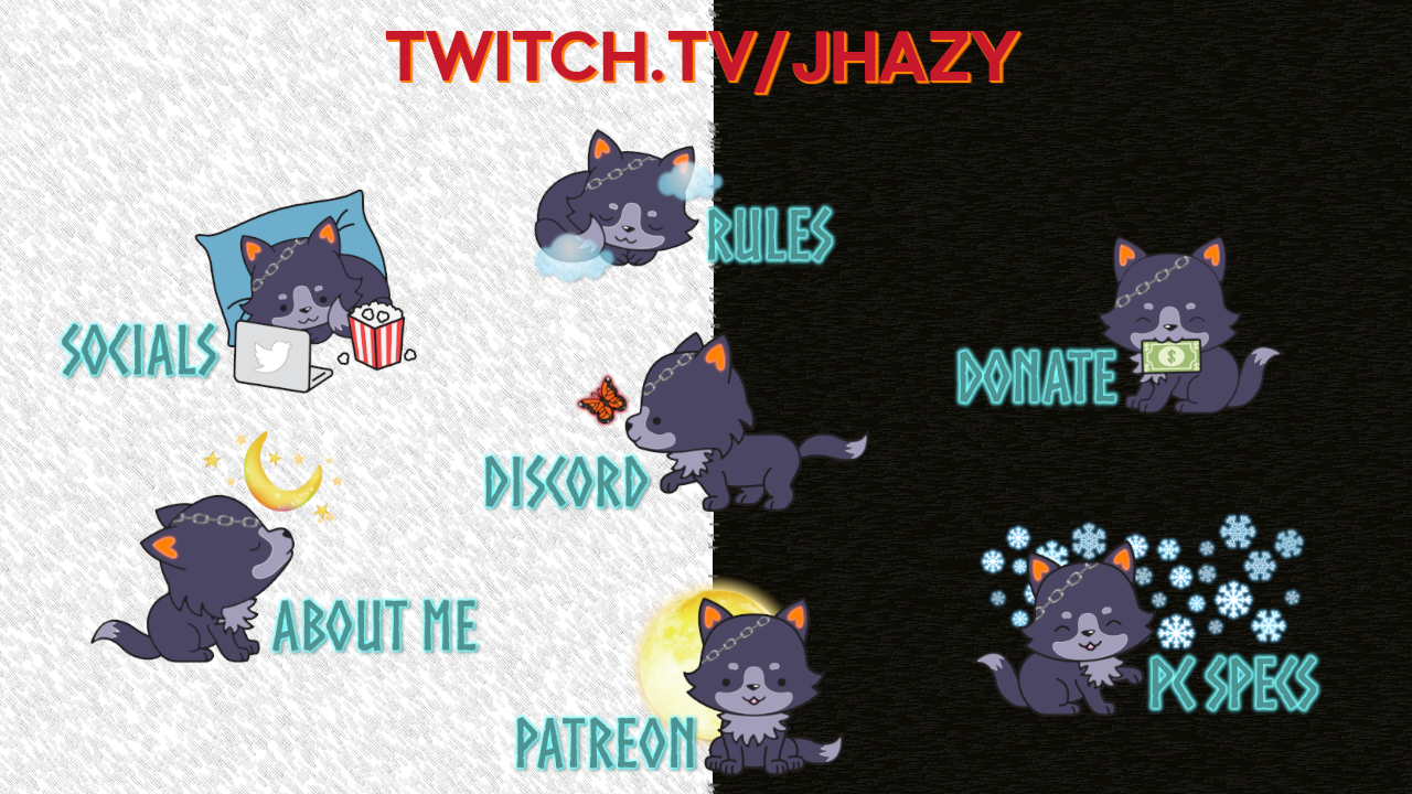 Twitch Panels for Jhazy
