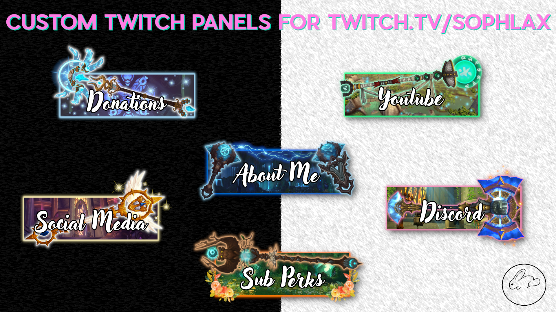 Custom Twitch Panels for Sophlax